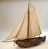 Scheepsmodel van een reddingschokker, gemaakt door J.C. de Neef en A. Plooy (afb.:collectie Maritiem Museum Rotterdam).